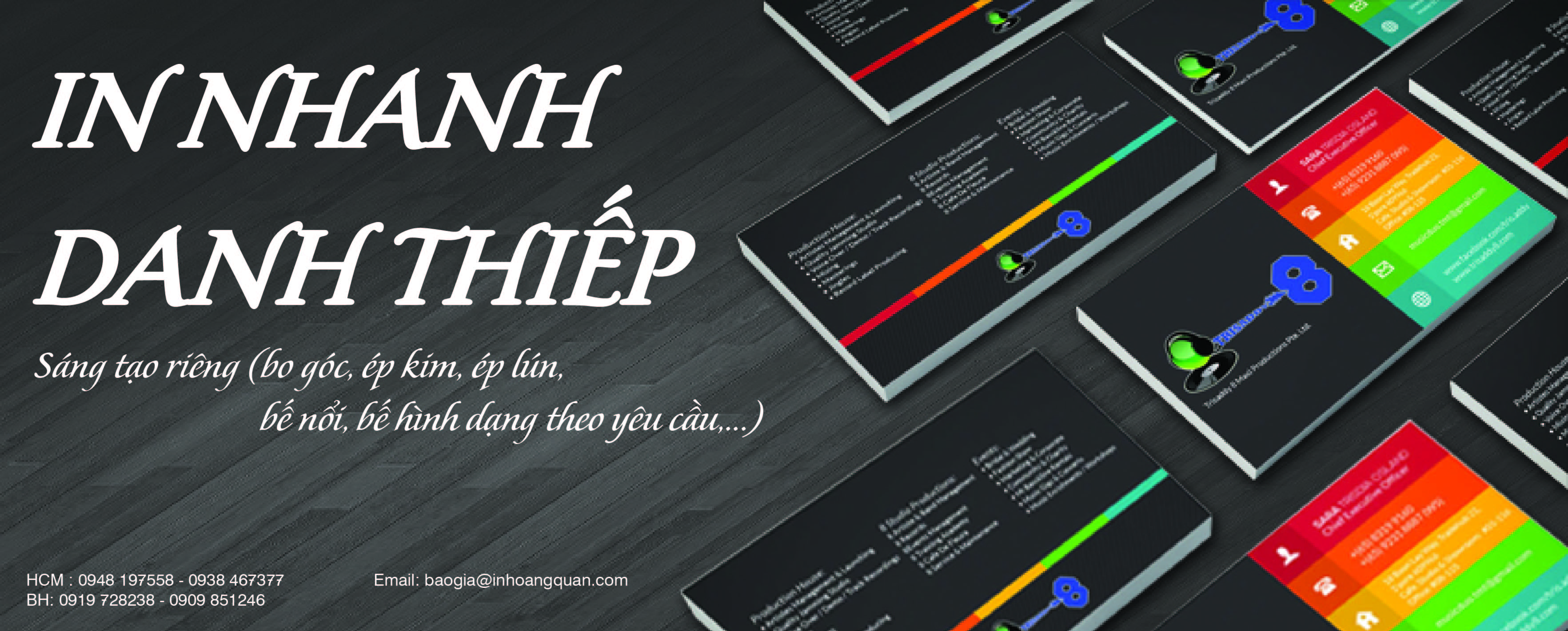 Băng-rôn “In nhanh danh thiếp”